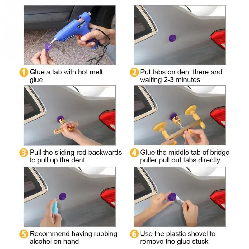 Repair Kit Tools Dent Bodywork Dent Removal Paintless Tools for Car Glue Puller Tabs Slide Hammer Car Body Hand Auto Suction
Repair Kit Tools Dent Bodywork Dent Removal Paintless Tools for Car Glue Puller Tabs Slide Hammer Car Body Hand Auto Suction
