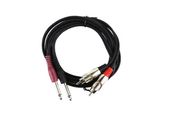STARAUDIO SRCA-240CM 8FT(2.4M) 2 - 1/4in (6.3mm) Mono Male to 2-RCA Male Audio Cable
STARAUDIO SRCA-240CM 8FT(2.4M) 2 - 1/4in (6.3mm) Mono Male to 2-RCA Male Audio Cable