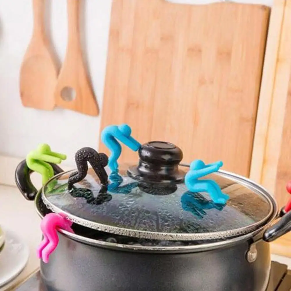 HOT 2pcs Multi-functional Silicone Phone Holder Pan Pot Clips Man Shape Spill-proof Lids Stand Home Kitchen Tool 
HOT 2pcs Multi-functional Silicone Phone Holder Pan Pot Clips Man Shape Spill-proof Lids Stand Home Kitchen Tool