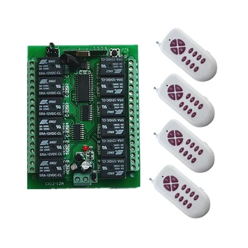 DC12V 12CH 10A 1000M Long Range Wireless Remote Control Switch System Transmitter+Receiver,315/433 MHZ /lamp/ window
DC12V 12CH 10A 1000M Long Range Wireless Remote Control Switch System Transmitter+Receiver,315/433 MHZ /lamp/ window