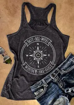 Sleeveless Graphic Tumblr Vest Not All Who Wander Are Lost Tank Dark Grey Vintage Loose Tops Aesthetic Trendy Korean Clothing
Sleeveless Graphic Tumblr Vest Not All Who Wander Are Lost Tank Dark Grey Vintage Loose Tops Aesthetic Trendy Korean Clothing