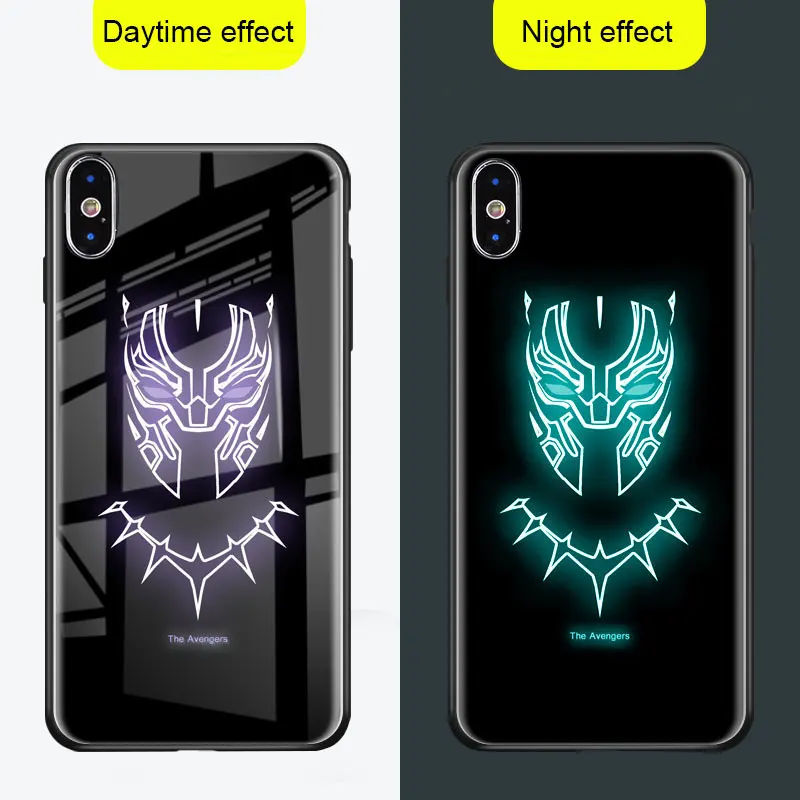 Accessories Phone Shell Tempered Glass Phone Cover Protective Enjoyment Phone Case Luminous Light Protection for for iPhone X
Accessories Phone Shell Tempered Glass Phone Cover Protective Enjoyment Phone Case Luminous Light Protection for for iPhone X