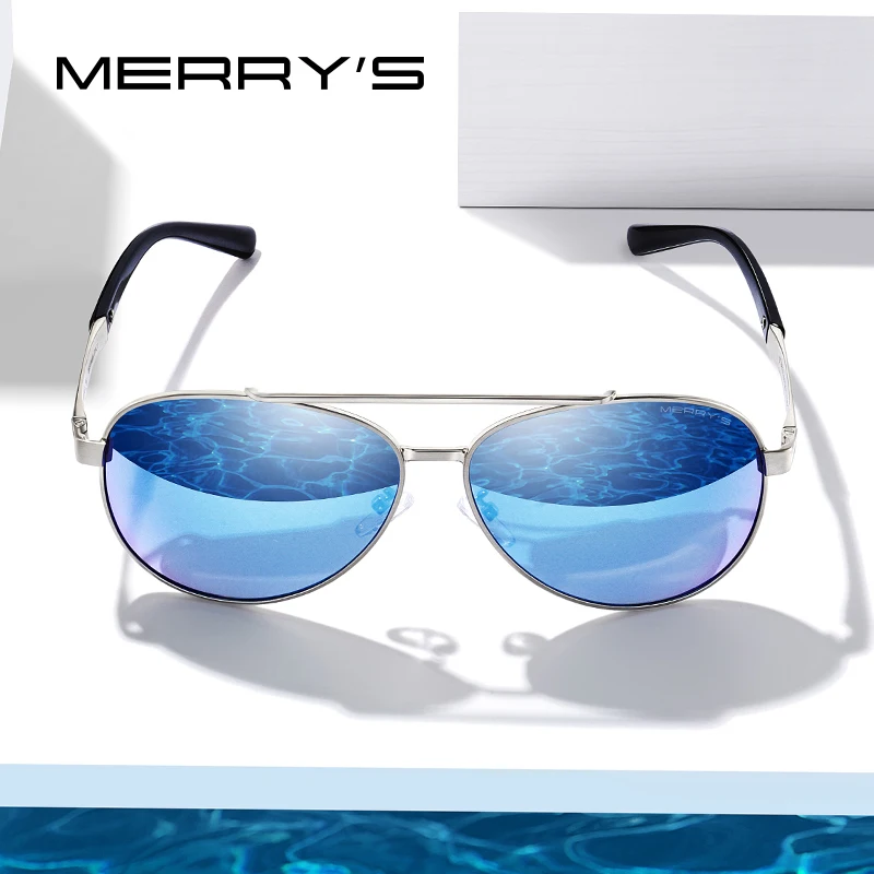 

MERRYS DESIGN Men Classic Pilot Sunglasses Aviation Frame HD Polarized Sun glasses For Men Driving UV400 Protection S8628N