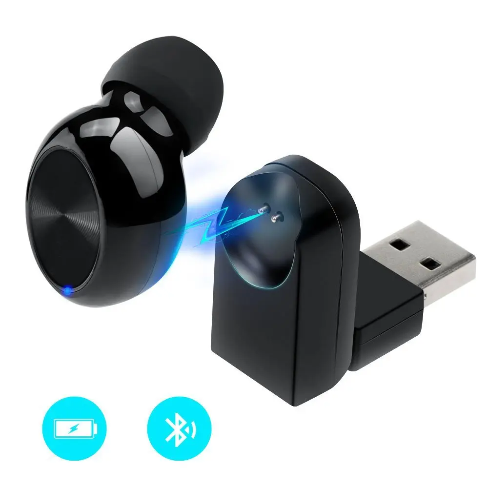 Wireless Earbud Mini Bluetooth 4.1 Headset Mic In-Ear Earphone Noise Cancelling Magnetic USB Charger Enabled IOS Android
Wireless Earbud Mini Bluetooth 4.1 Headset Mic In-Ear Earphone Noise Cancelling Magnetic USB Charger Enabled IOS Android