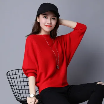 Autumn Winter Women Sweater 2018 New Bat Sleeve Sweater Female Large Size Loose Tops Short Bottoming Ladies Sweater Coat Cw571
Autumn Winter Women Sweater 2018 New Bat Sleeve Sweater Female Large Size Loose Tops Short Bottoming Ladies Sweater Coat Cw571