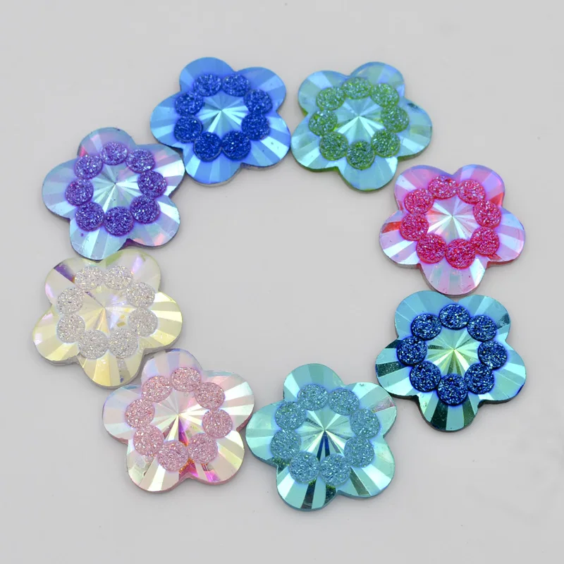 New DIY 20Pcs 20mm AB Resin Flower Flatback Rhinestone Scrapbook Wedding Buttons Fashion Clothing Accessories R09A*2
New DIY 20Pcs 20mm AB Resin Flower Flatback Rhinestone Scrapbook Wedding Buttons Fashion Clothing Accessories R09A*2