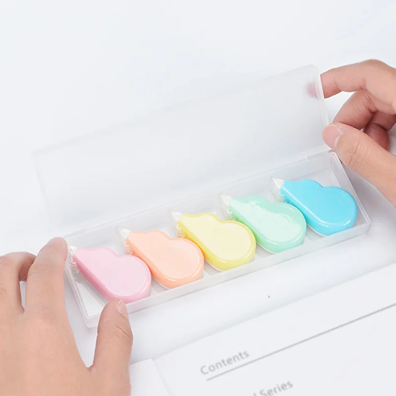 5pcs Color cloud correction tape set 5mm white tapes for correcting Stationery items Office accessories School supplies F329
5pcs Color cloud correction tape set 5mm white tapes for correcting Stationery items Office accessories School supplies F329