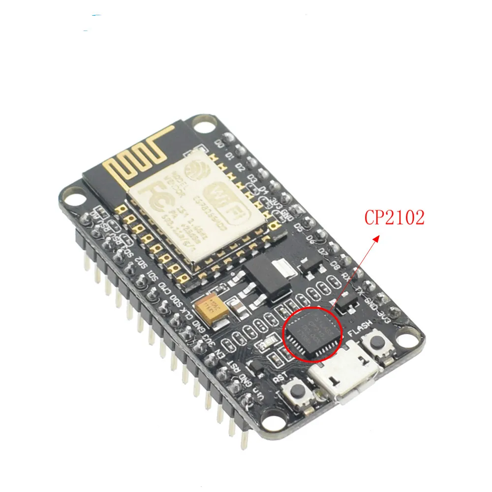 Wireless module NodeMcu v3 CP2102 Lua WIFI Internet of Things development board ESP8266 with pcb Antenna and usb port ESP-12F
Wireless module NodeMcu v3 CP2102 Lua WIFI Internet of Things development board ESP8266 with pcb Antenna and usb port ESP-12F