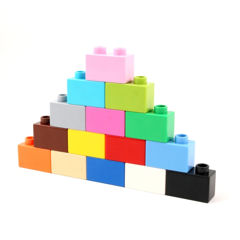 Single Sale Diy Big Size Building Blocks 1X2 Thick Bricks Part Plate Accessories Compatible with Duploed Baby Toys for Children
Single Sale Diy Big Size Building Blocks 1X2 Thick Bricks Part Plate Accessories Compatible with Duploed Baby Toys for Children