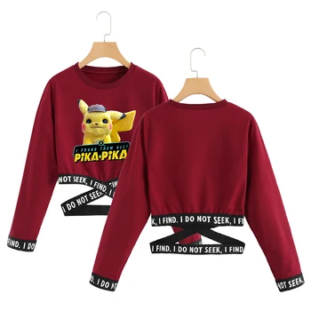 Pokemon Detective Pikachu Crop Sweatshirt O-neck Fashion short sweatshirts sexy Hip Hop Print Oversize Clothes for women
Pokemon Detective Pikachu Crop Sweatshirt O-neck Fashion short sweatshirts sexy Hip Hop Print Oversize Clothes for women