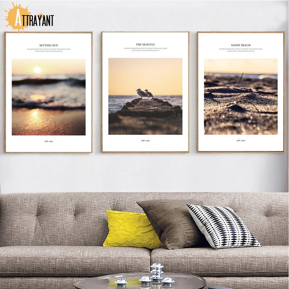 Natural Sunset Seagull Beach Landscape Wall Art Canvas Painting Nordic Posters And Prints Wall Pictures For Living Room Decor
Natural Sunset Seagull Beach Landscape Wall Art Canvas Painting Nordic Posters And Prints Wall Pictures For Living Room Decor