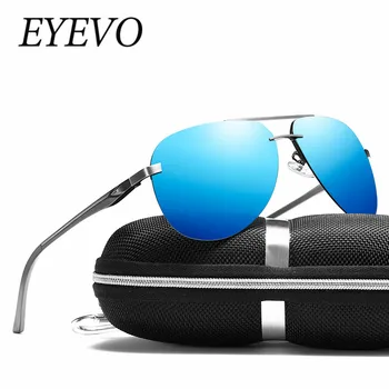 EYEVO Polarized Sunglasses Men Rimless Luxury Brand Designer Gafas Masculino Polarizado oculos De Sol