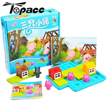 Children Block Colorful Board Game Challenge Three Little Pigs For Kids Christmas Gift Educational Intelligence Toy Plastic
Children Block Colorful Board Game Challenge Three Little Pigs For Kids Christmas Gift Educational Intelligence Toy Plastic