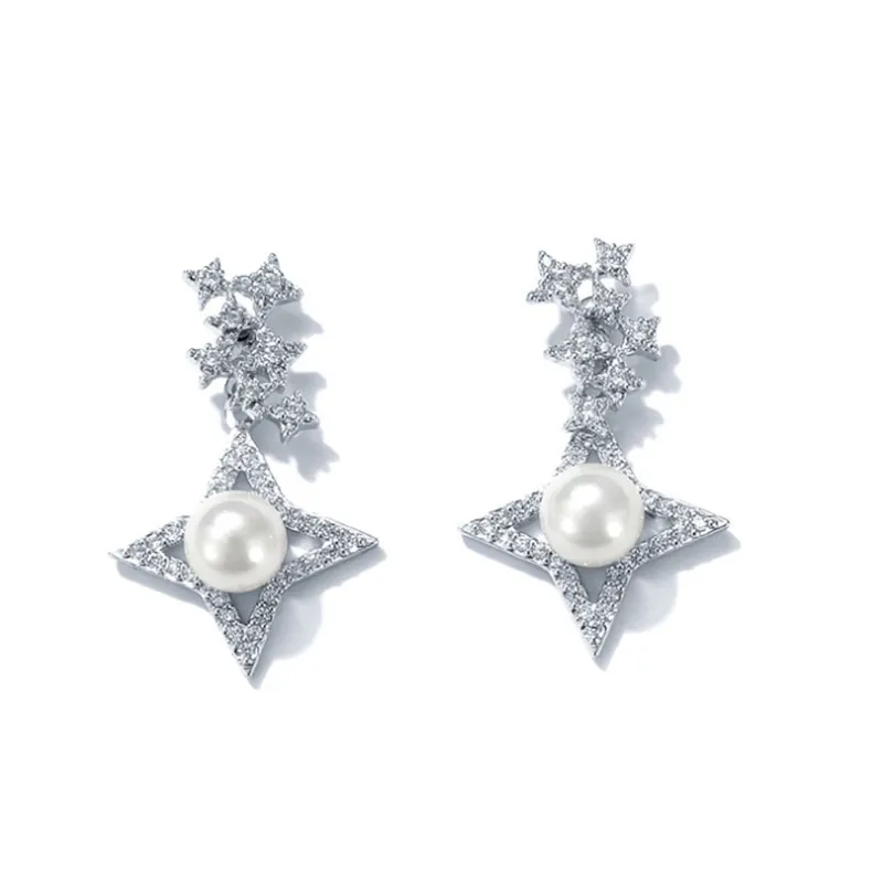 Joyme Silver Sparkling Exquisite Stackable Adjustable Star Stud Earrings for Women Pearl Earrings Snowflake CZ Charms Jewelry
Joyme Silver Sparkling Exquisite Stackable Adjustable Star Stud Earrings for Women Pearl Earrings Snowflake CZ Charms Jewelry