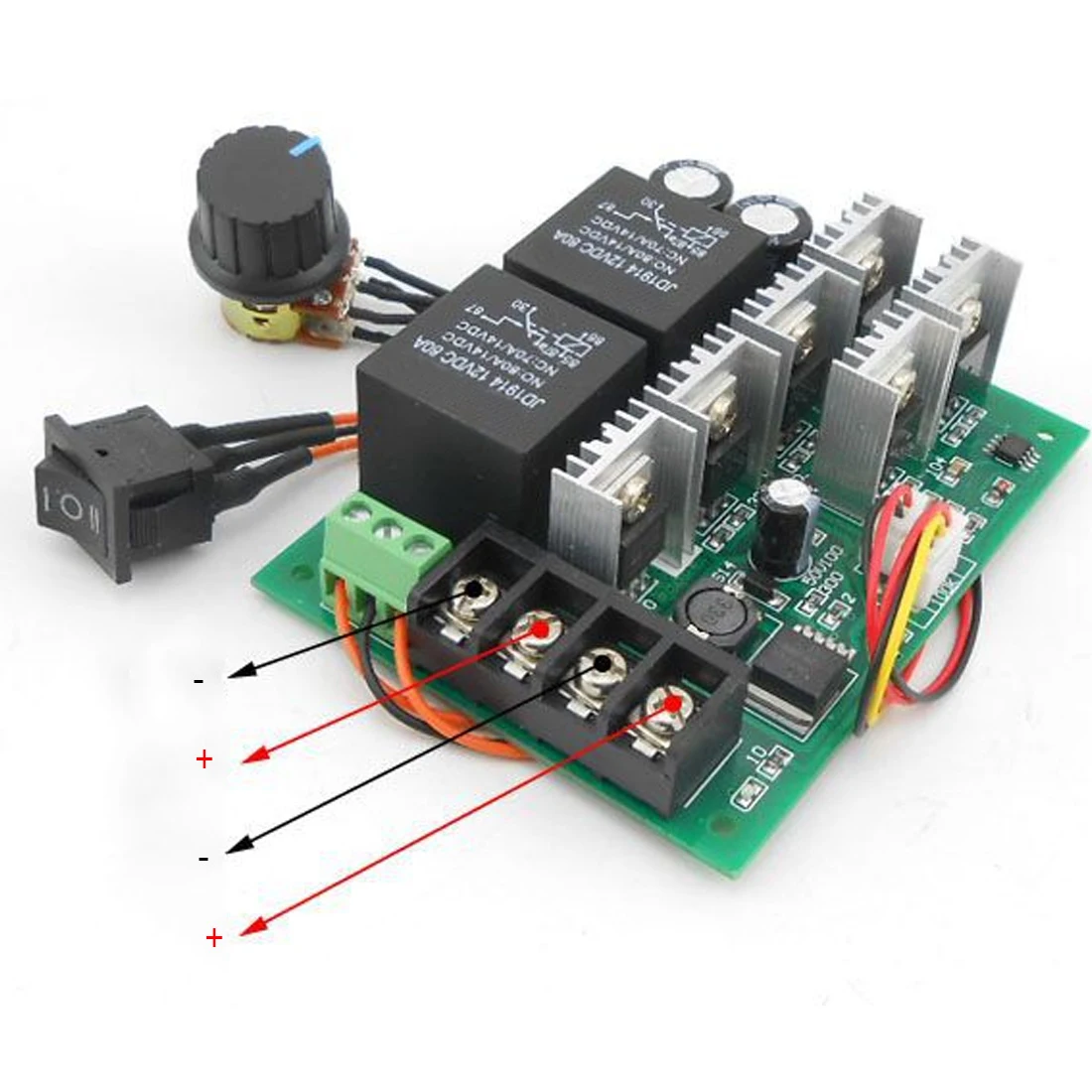 DC Motor Adjustable Drive Module Input PWM Speed Controller With CW CCW Reversible Switch DC10-55V Max 40A
DC Motor Adjustable Drive Module Input PWM Speed Controller With CW CCW Reversible Switch DC10-55V Max 40A