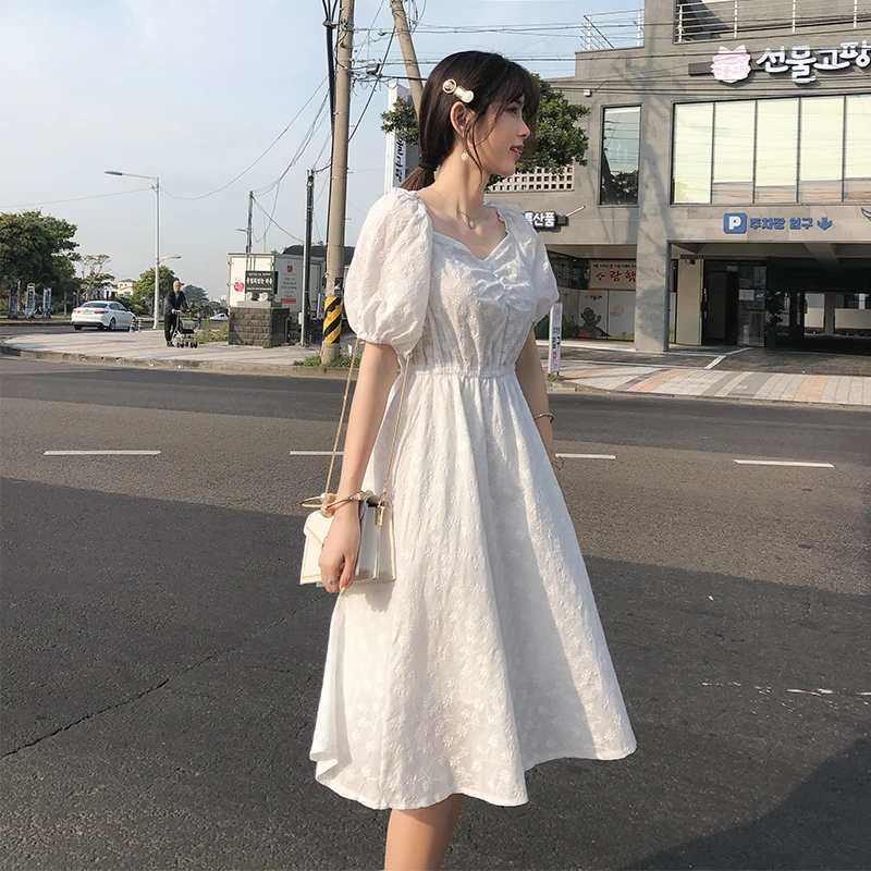 MISHOW Women Summer Dress 2019 Korean Sweety Soild White Dresses For Girls Slim High Waist Female Midi Vestidos MX19B1907
MISHOW Women Summer Dress 2019 Korean Sweety Soild White Dresses For Girls Slim High Waist Female Midi Vestidos MX19B1907