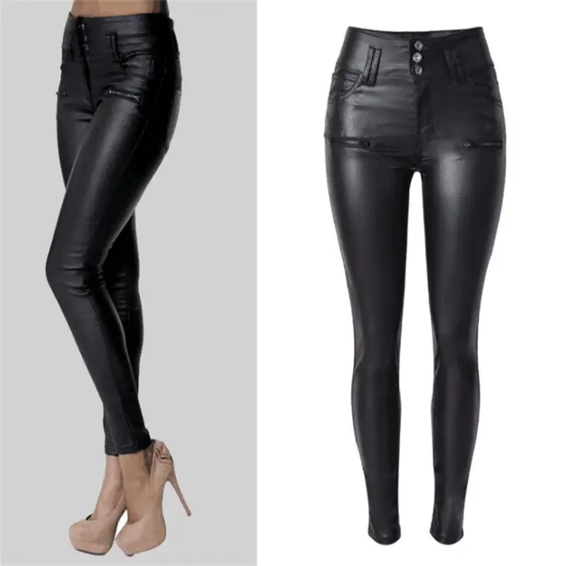 SupSindy Women PU leather pants high waist Black Leggings wild Slim pencil pants zipper skinny leather pants for women trousers
SupSindy Women PU leather pants high waist Black Leggings wild Slim pencil pants zipper skinny leather pants for women trousers
