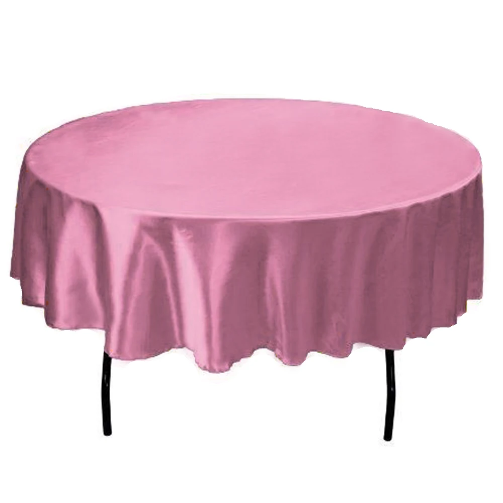 145cm Satin Table Cloth Round Tablecloth fabric Table Cover For Home Wedding restaurant Party Christmas Decoration purple pink
145cm Satin Table Cloth Round Tablecloth fabric Table Cover For Home Wedding restaurant Party Christmas Decoration purple pink