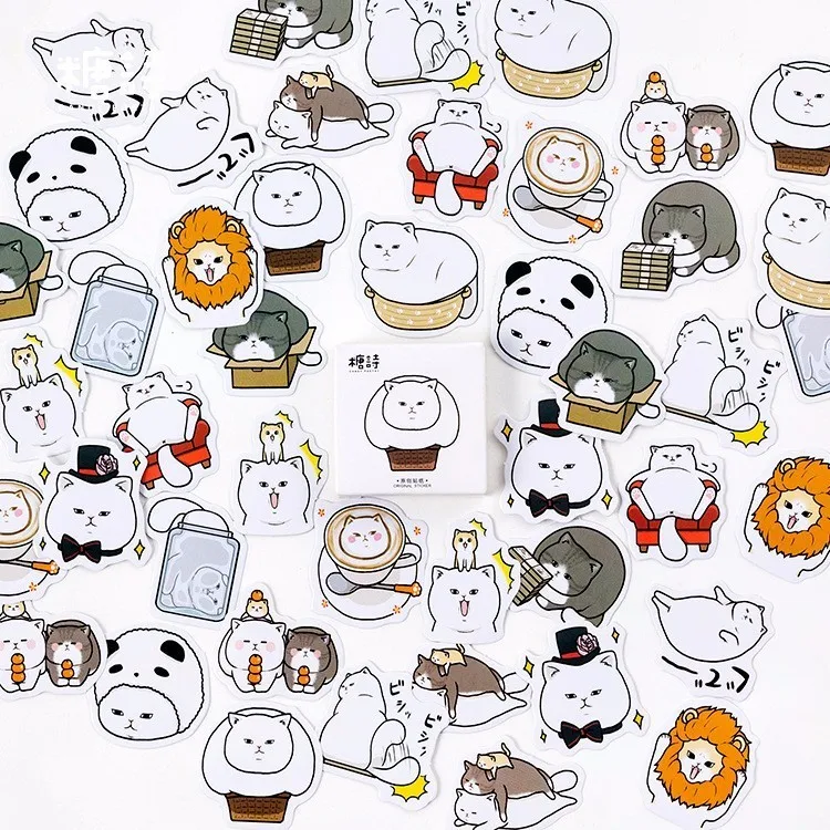 45 PCS/box New Gulu Cat Diary Paper Lable Stickers Crafts And Scrapbooking Decorative Lifelog Sticker DIY Lovely Stationery
45 PCS/box New Gulu Cat Diary Paper Lable Stickers Crafts And Scrapbooking Decorative Lifelog Sticker DIY Lovely Stationery