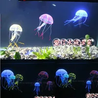Home Fish Aquatic Pet Supplies Decorations Aquarium Landscaping Suspended Simulation Software Jellyfish scaft 3pcs/lot image