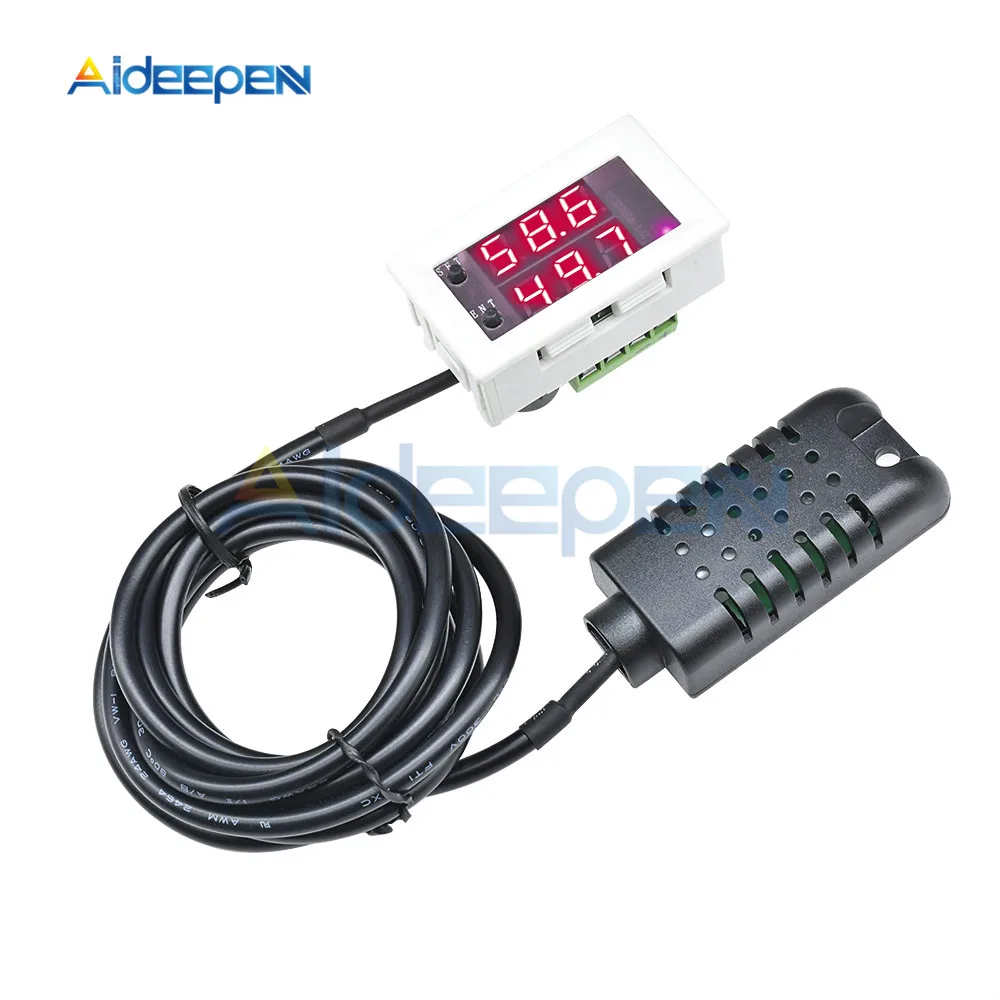 High Precision W2062C Digital Dual Display Humidity Controller DC 12V 24V AC 110V 220V 0 -99%RH Hygrometer Sensor Control Switch
High Precision W2062C Digital Dual Display Humidity Controller DC 12V 24V AC 110V 220V 0 -99%RH Hygrometer Sensor Control Switch