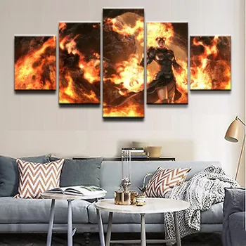 Modular Pictures 5 Panel Gathering Magic Game Painting Armor Flame Goggles Woman Poster Canvas Wall Art Modern Decor Bedroom 
Modular Pictures 5 Panel Gathering Magic Game Painting Armor Flame Goggles Woman Poster Canvas Wall Art Modern Decor Bedroom
