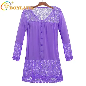 Women Shirt Hollow Lace Splice V-neck and Three Quarter Sleeve Solid Color Pink Black White Loose Type Women's Wear
Women Shirt Hollow Lace Splice V-neck and Three Quarter Sleeve Solid Color Pink Black White Loose Type Women's Wear