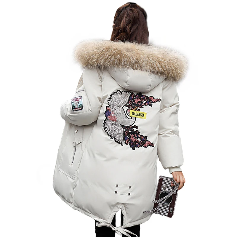 2019 New Fashion Patch Designs Big Fur Coat Winter Women Down Cotton Padded Jacket Coat Female Thick Long Down Parkas Outwear
2019 New Fashion Patch Designs Big Fur Coat Winter Women Down Cotton Padded Jacket Coat Female Thick Long Down Parkas Outwear