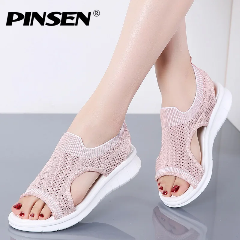 PINSEN Fashion 2019 Women Sandals New Female Shoes Women Summer Wedge Comfortable Sandals Ladies Flats Sandals Women Sandalias
PINSEN Fashion 2019 Women Sandals New Female Shoes Women Summer Wedge Comfortable Sandals Ladies Flats Sandals Women Sandalias