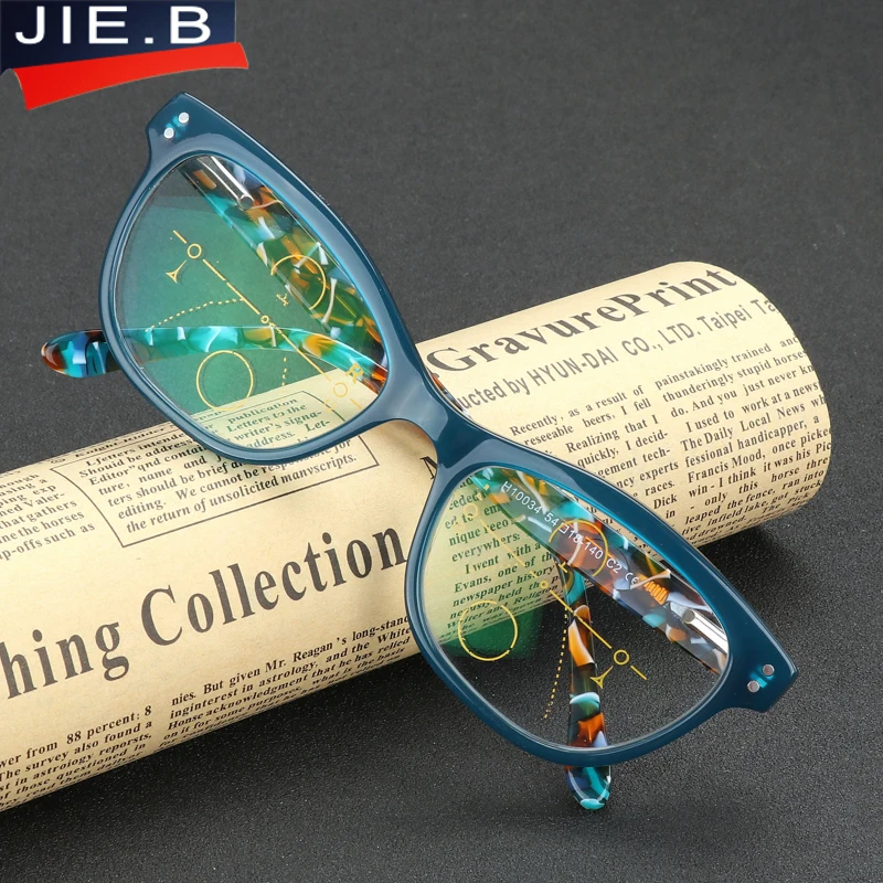 JIE.B Brand New Acetate Multi-Focal Progressive Reading Glasses Women Diopter glasses Presbyopic Eyeglasses gafas de lectura
JIE.B Brand New Acetate Multi-Focal Progressive Reading Glasses Women Diopter glasses Presbyopic Eyeglasses gafas de lectura