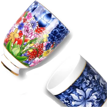 Printed Tea Jar Kitchen Food Container Blue White Coffee Bottle Mini Porcelain Teacup Crockery Tea Coffee Sugar Storage Jar Tank
Printed Tea Jar Kitchen Food Container Blue White Coffee Bottle Mini Porcelain Teacup Crockery Tea Coffee Sugar Storage Jar Tank