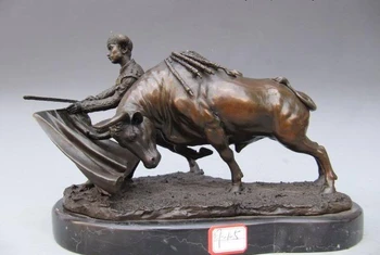 Spain Bronze Marble Statue Matador Bull Spanish Torero Art Statue on Base Marble
Spain Bronze Marble Statue Matador Bull Spanish Torero Art Statue on Base Marble