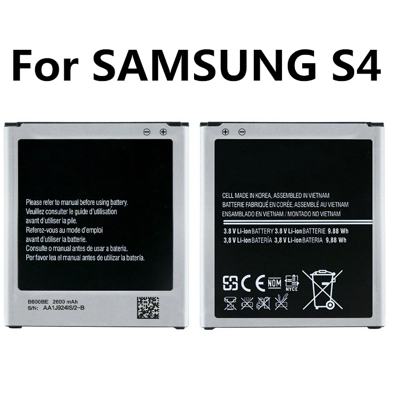 Battery for Samsung galaxy galaxy S4 i9295 i9505 i9502 i9508 i9500 i9150 i9152 i9158 i9506 G7100 i337 i545 L720 M919 B600BE
Battery for Samsung galaxy galaxy S4 i9295 i9505 i9502 i9508 i9500 i9150 i9152 i9158 i9506 G7100 i337 i545 L720 M919 B600BE