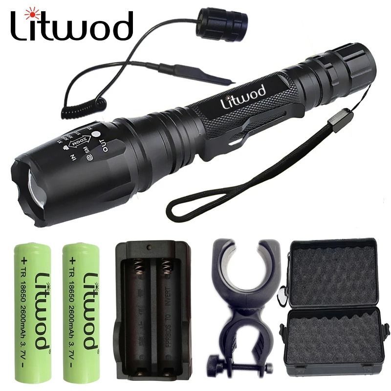 

Z50 10000 lumens Powerful LED Flashlight Torch XML L2 For 18650 rechargeable Battery Run time 10 hours Zoom tactical light lamp