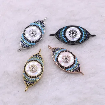 8 Pcs High quality Micro Pave colorful zircon Double hoops Eye shape connector Zircon metal copper jewelry finding for lady3551
8 Pcs High quality Micro Pave colorful zircon Double hoops Eye shape connector Zircon metal copper jewelry finding for lady3551