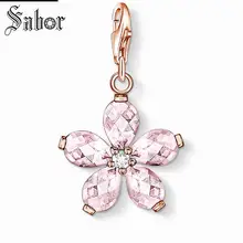 thomas Rose Gold Pink Flower Charm Pendant,2019 Jewelry For Women Girls,Bohemia Gift 925 Sterling Silver Fit Bracelet charms
thomas Rose Gold Pink Flower Charm Pendant,2019 Jewelry For Women Girls,Bohemia Gift 925 Sterling Silver Fit Bracelet charms