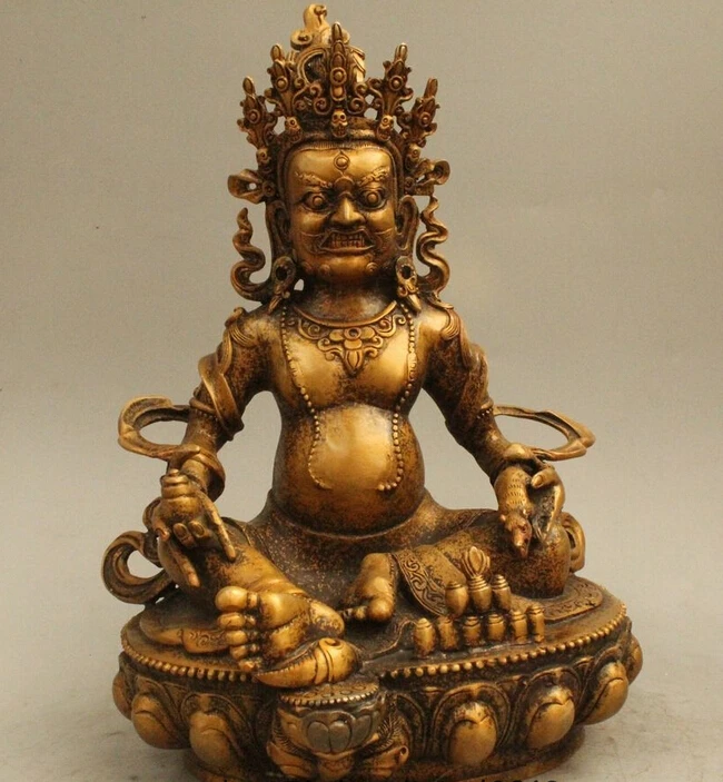 shitou 002323 11" Tibet Tibetan Buddhism Bronze Seat Wealth God Yellow Jambhala Buddha Statue
shitou 002323 11" Tibet Tibetan Buddhism Bronze Seat Wealth God Yellow Jambhala Buddha Statue