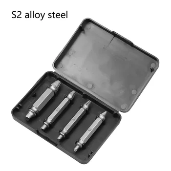 4pcs Double Side Drill Damaged Screw Extractor Drill Bits Guide Set Broken Out Easy out Bolt Stud Stripped Screw Remover Tool
4pcs Double Side Drill Damaged Screw Extractor Drill Bits Guide Set Broken Out Easy out Bolt Stud Stripped Screw Remover Tool