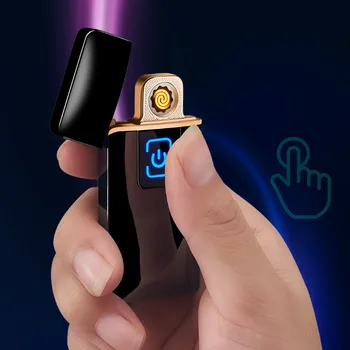New Ultra-thin Electric Cigarette Lighter Fingerprint Touch Sensitive USB Lighters Rechargeable Heating wire Lighter men's gift
New Ultra-thin Electric Cigarette Lighter Fingerprint Touch Sensitive USB Lighters Rechargeable Heating wire Lighter men's gift