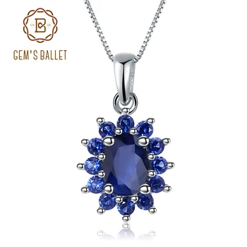 Gem's Ballet 0.94Ct Natural Blue Sapphire Genuine 925 Sterling Silver Pendants Necklace For Women Anniversary Gift Fine Jewelry
Gem's Ballet 0.94Ct Natural Blue Sapphire Genuine 925 Sterling Silver Pendants Necklace For Women Anniversary Gift Fine Jewelry