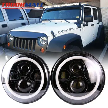For Lada 4x4 urban Niva UAZ 7Inch LED Headlights with Halo Ring Headlamp with Turn Signals For Jeep Wrangler Land Rover Defender
For Lada 4x4 urban Niva UAZ 7Inch LED Headlights with Halo Ring Headlamp with Turn Signals For Jeep Wrangler Land Rover Defender