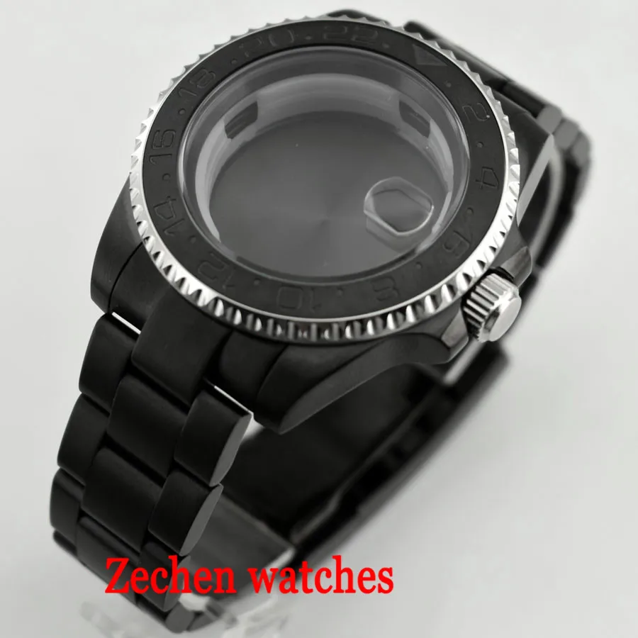40mm Black Stainless Steel Case Fit miyota8215/8205 automatic Mingzhu DG 2813/ 3804 ETA 2836 Men'Case
40mm Black Stainless Steel Case Fit miyota8215/8205 automatic Mingzhu DG 2813/ 3804 ETA 2836 Men'Case