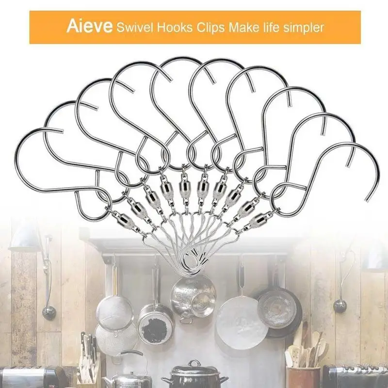 10Pcs/Set Wind Spinner Rotate Spiral Clip Hanging S Hooks Smooth Swivel Spinning Tail Crystal Twister Display Hanger PGG9672
10Pcs/Set Wind Spinner Rotate Spiral Clip Hanging S Hooks Smooth Swivel Spinning Tail Crystal Twister Display Hanger PGG9672