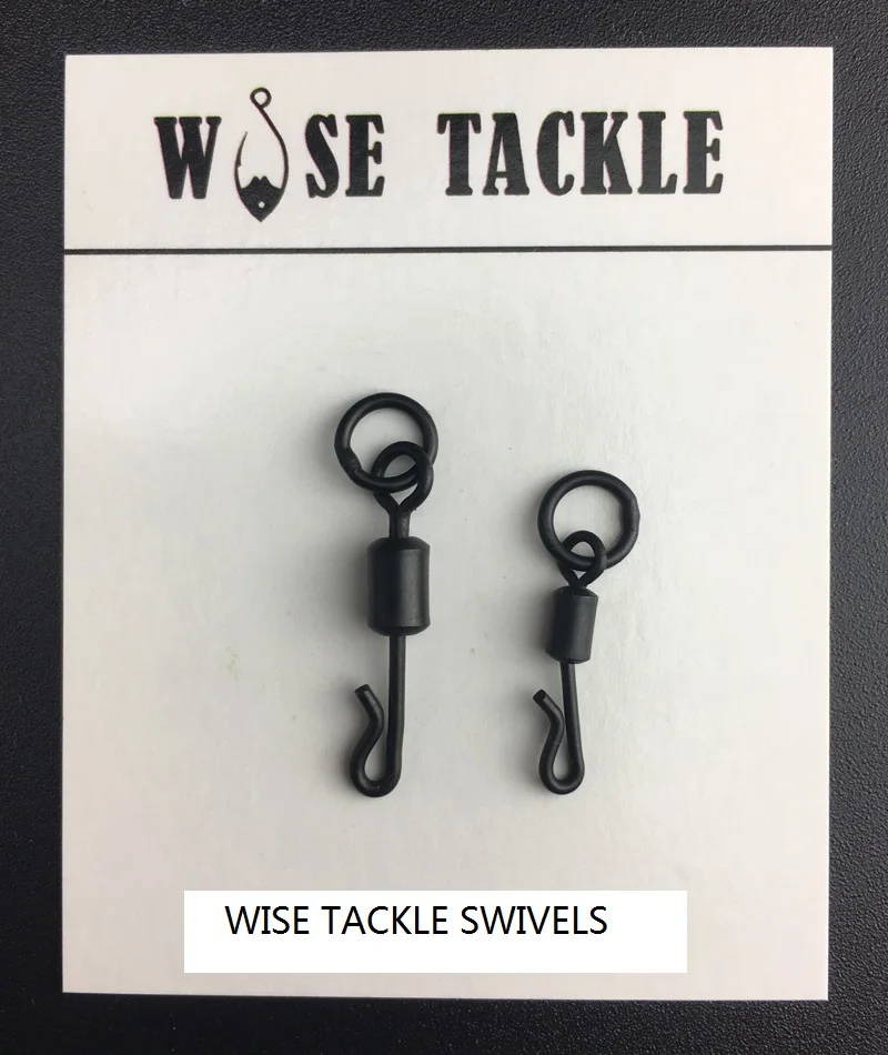 20PCS X Wise Tackle Quick Change Swivel with Ring in Anti Glare Colour- Size 4,7 ( UK size 8,11 ) - Carp Terminal Tackles
20PCS X Wise Tackle Quick Change Swivel with Ring in Anti Glare Colour- Size 4,7 ( UK size 8,11 ) - Carp Terminal Tackles