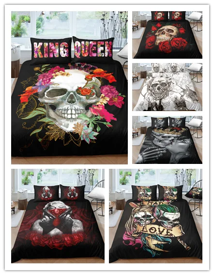 3D Digital Printing Scream Skull Bedding Set Skull Duvet Cover 100% Microfiber set twin/full/queen size
3D Digital Printing Scream Skull Bedding Set Skull Duvet Cover 100% Microfiber set twin/full/queen size