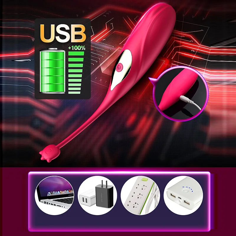 12 Speed Vibrating Silicone Bullet Egg Vibrators Wireless Remote Control USB Rechargeable Massage Ball Adult Sex Toys For Women