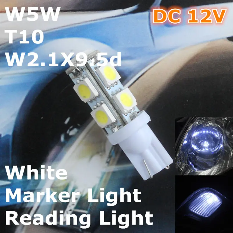 12V LED White Color Car Bulb Lamp T10(9*5050 SMD)W5W W2.1X9.5d for Signal Top Reading Width Light
12V LED White Color Car Bulb Lamp T10(9*5050 SMD)W5W W2.1X9.5d for Signal Top Reading Width Light