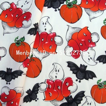 067 - Cotton Fabric for handmade, textile, cloth, - Pumpkin and Bat on white background
067 - Cotton Fabric for handmade, textile, cloth, - Pumpkin and Bat on white background