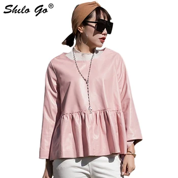 Casual Leather Hoodies Sweatshirt Women Streetwear Ruffles Long Sleeve Sheepskin Genuine Leather Hoodies Female Outwear
Casual Leather Hoodies Sweatshirt Women Streetwear Ruffles Long Sleeve Sheepskin Genuine Leather Hoodies Female Outwear