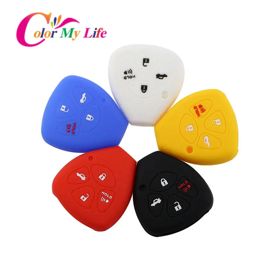 Color My Life Silicone Car Key Cover Case for Toyota Corolla Hilux Vitz Rav4 Aqua Camry Highlander Land Cruise Key Covers
Color My Life Silicone Car Key Cover Case for Toyota Corolla Hilux Vitz Rav4 Aqua Camry Highlander Land Cruise Key Covers
